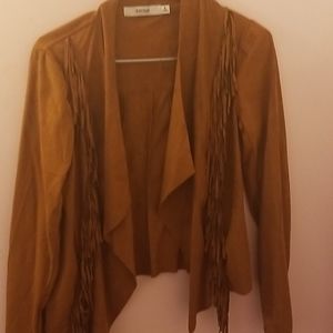 suede tassel jacket